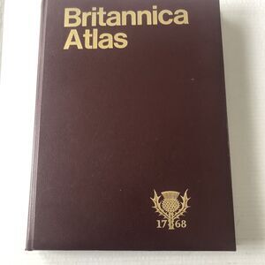 Britannica Atlas Vintage Collectible Book